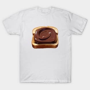 Chocolate Kawaii Yummy Coffee Vintage Bread Sandwich Toast Retro T-Shirt